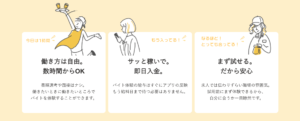 バイトリー 特徴 強み
